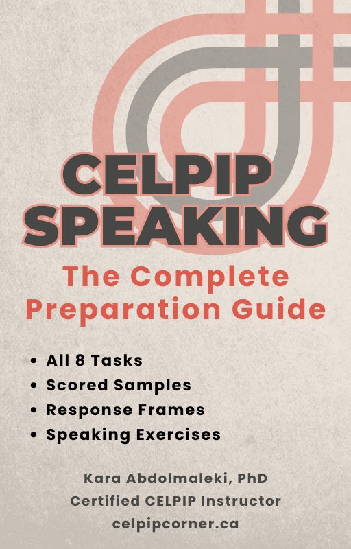 CELPIP Speaking: The Complete Preparation Guide - book cover